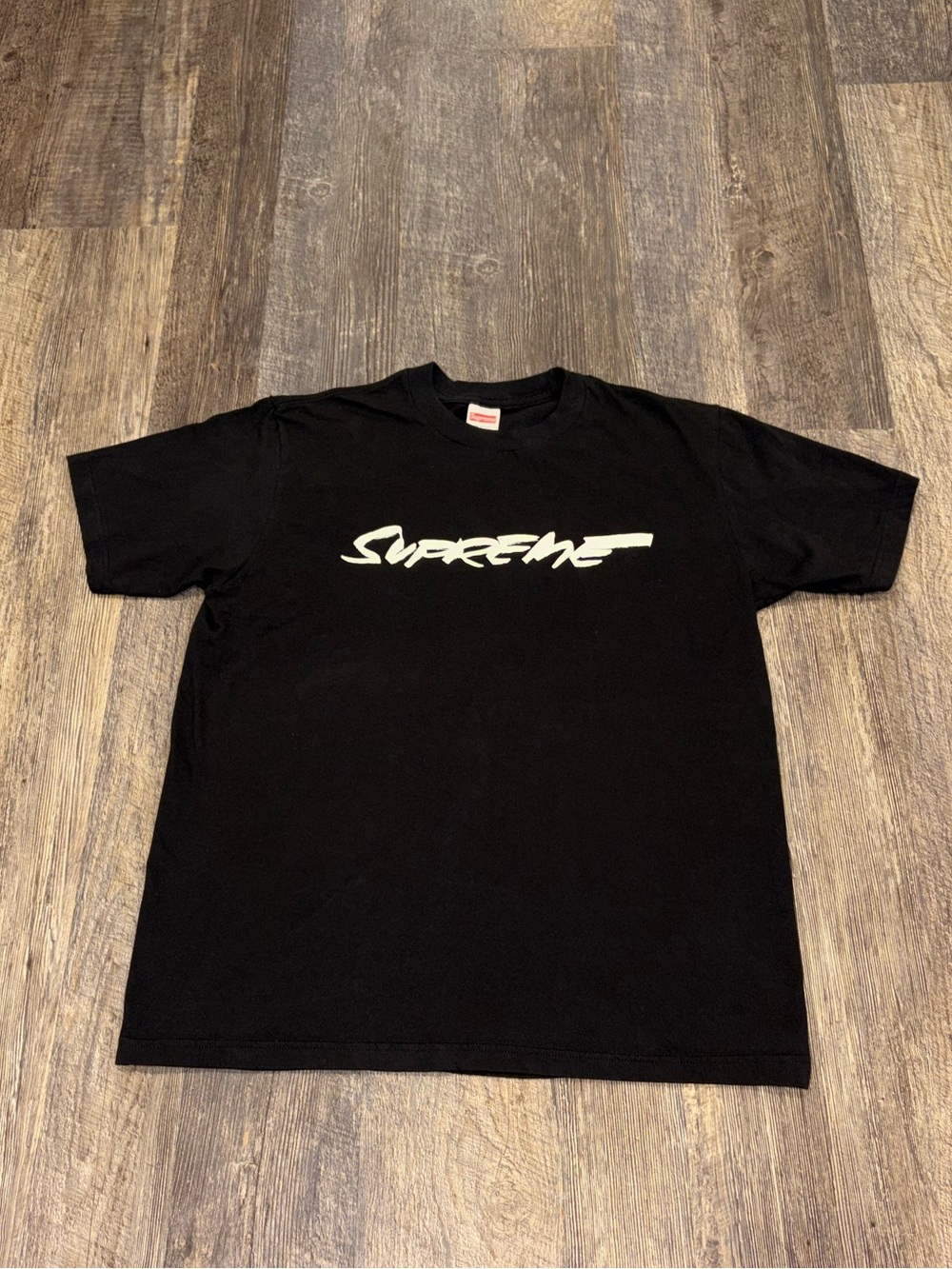 Supreme Futura Logo Tee Black Size Medium Made in USA - Picture 2 of 7